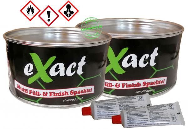 2 Dosen eXact Multispachtel, inkl. Härter, je 2kg